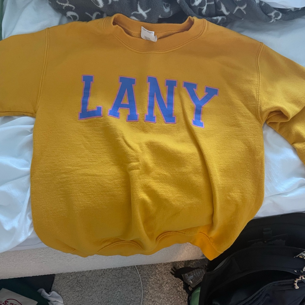 LANY tour orange crewneck
